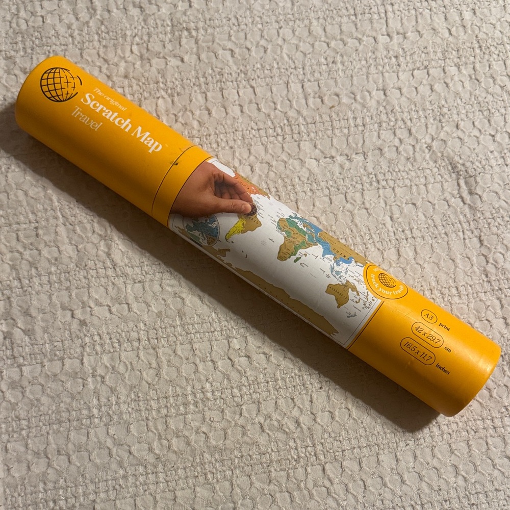 Yellow Scratch Map Travel Edition